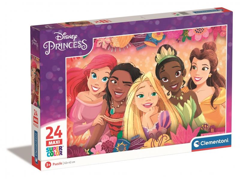 clementoni puzzle 24el maxi princess 24241 62x42cm