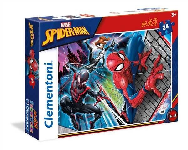 clementoni puzzle 24el maxi spiderman 62x42cm 24497