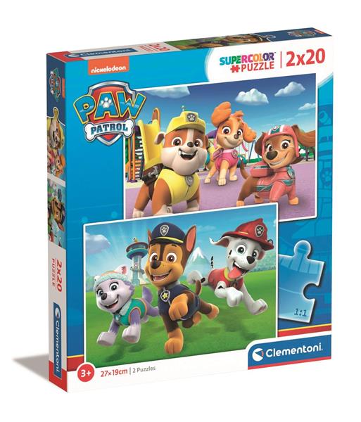 clementoni puzzle 2x20el psi patrol 24800 27x19cm