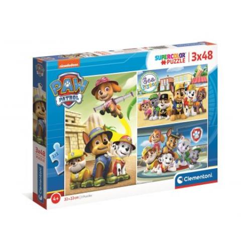 clementoni puzzle 3x48el psi patrol 25262 32x22cm