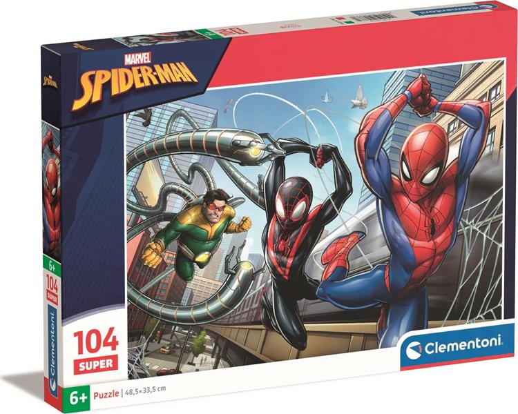 clementoni puzzle 104el spiderman 25778 48.5x33.5cm