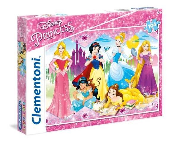 clementoni puzzle 104el princess 27086 48.5x33.5cm