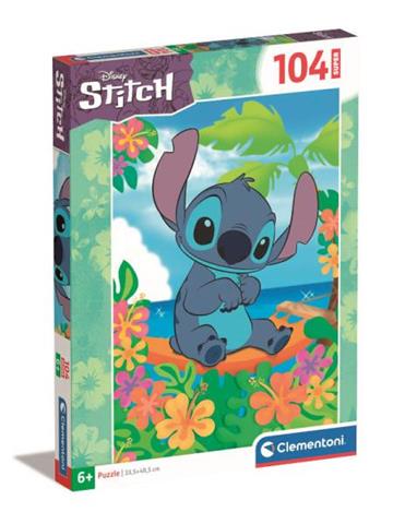 clementoni puzzle 104el stitch 27572 48.5x33.5cm