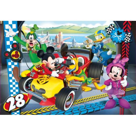 clementoni puzzle 104el.mickey roadster racers 27984 48,5x33,5cm