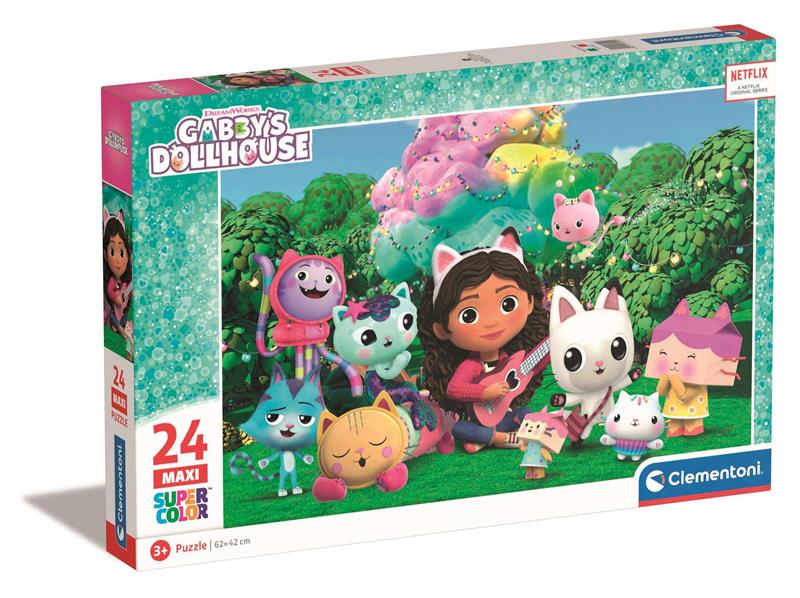 clementoni puzzle 24el maxi koci domek gabi 62x42cm 28520