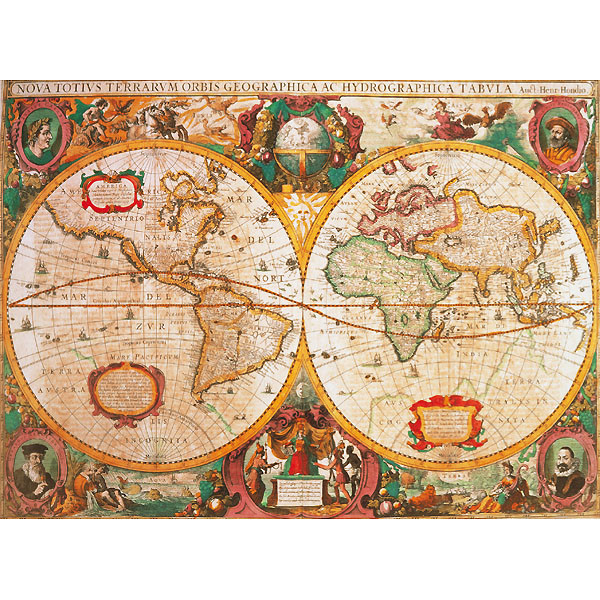 clementoni puzzle 1000el mappa antica 31229