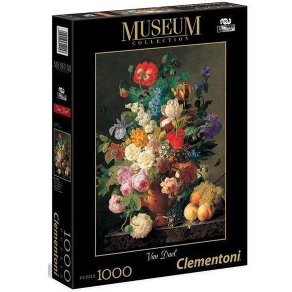 clementoni puzzle 1000el museum collection van dael vase de fleurs 31415 69x50cm