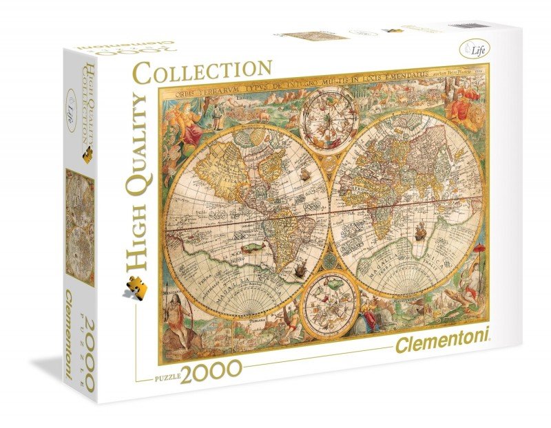 clementoni puzzle 2000el ancient map 32557 97.5x66.8cm