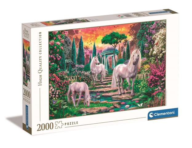 clementoni puzzle 2000el ogród jednorożców 32575 97.5x66.8cm