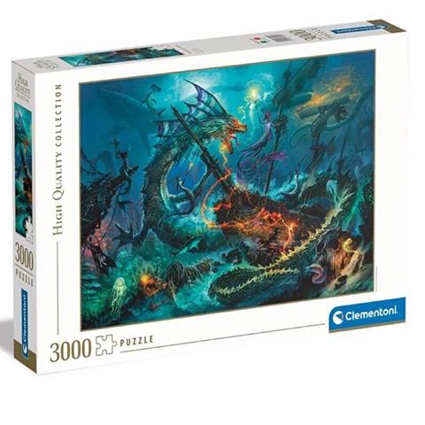 clementoni puzzle 3000el the underwater battle 33023 118.4x84.3cm