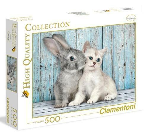 clementoni puzzle 500el cat and bunny 3500449x36cm