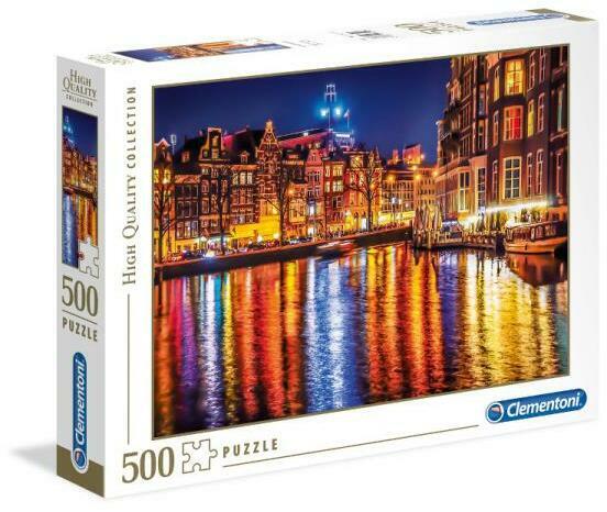 clementoni puzzle 500el amsterdam nocą 3503749x36cm