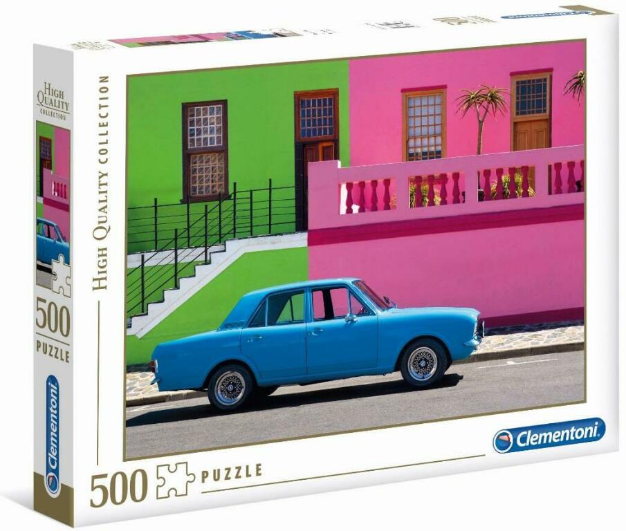 clementoni puzzle 500el niebieski samochód 35076 49x36cm