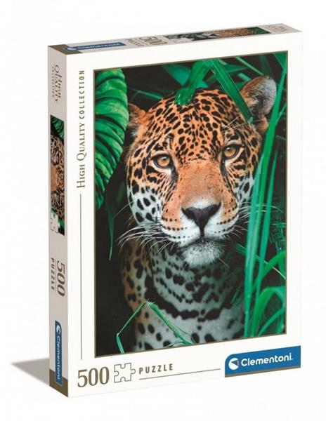 clementoni puzzle 500el jaguar w dżungli 35127 49x36cm