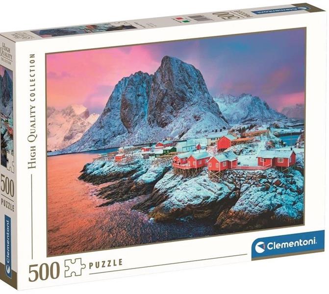 clementoni puzzle 500el hamnoy village 35144 49x36cm
