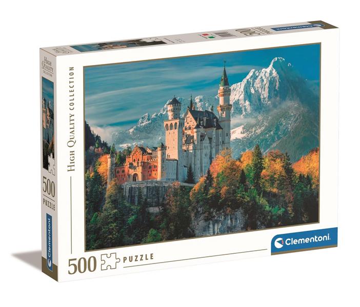 clementoni puzzle 500el zamek neuschwanstein 35146 49x36cm