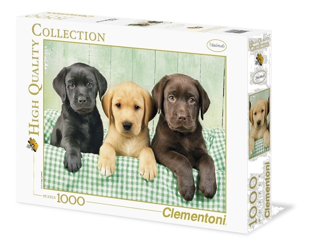 clementoni puzzle 1000el trzy labradory 3927969x50cm