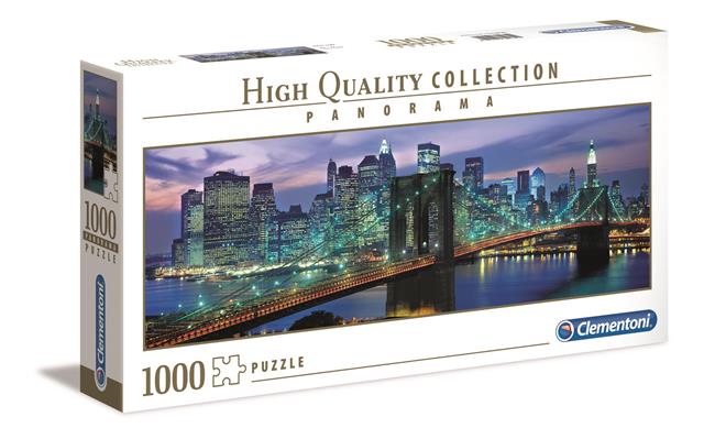 clementoni puzzle 1000el panorama nowy jork brooklyn 39434 98x33cm