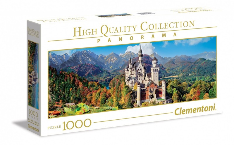 clementoni puzzle 1000el panorama neuschwanstein39438 98x33cm