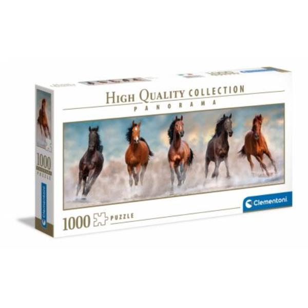 clementoni puzzle 1000el panorama konie w galopie 39607