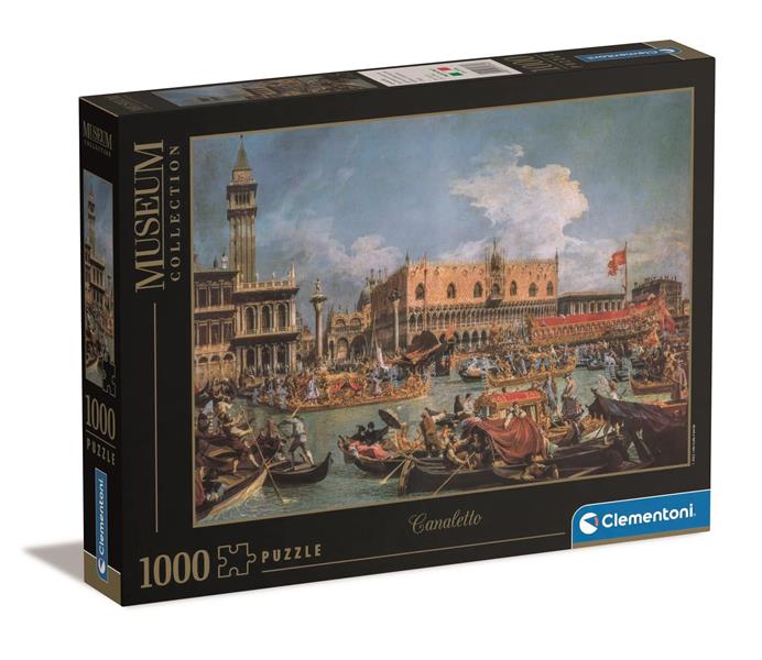 clementoni puzzle 1000el museum collection canaletto 39764 69x50cm