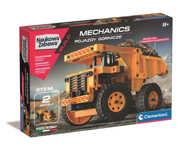clementoni naukowa zabawa mechanics pojazdy górnicze 50715