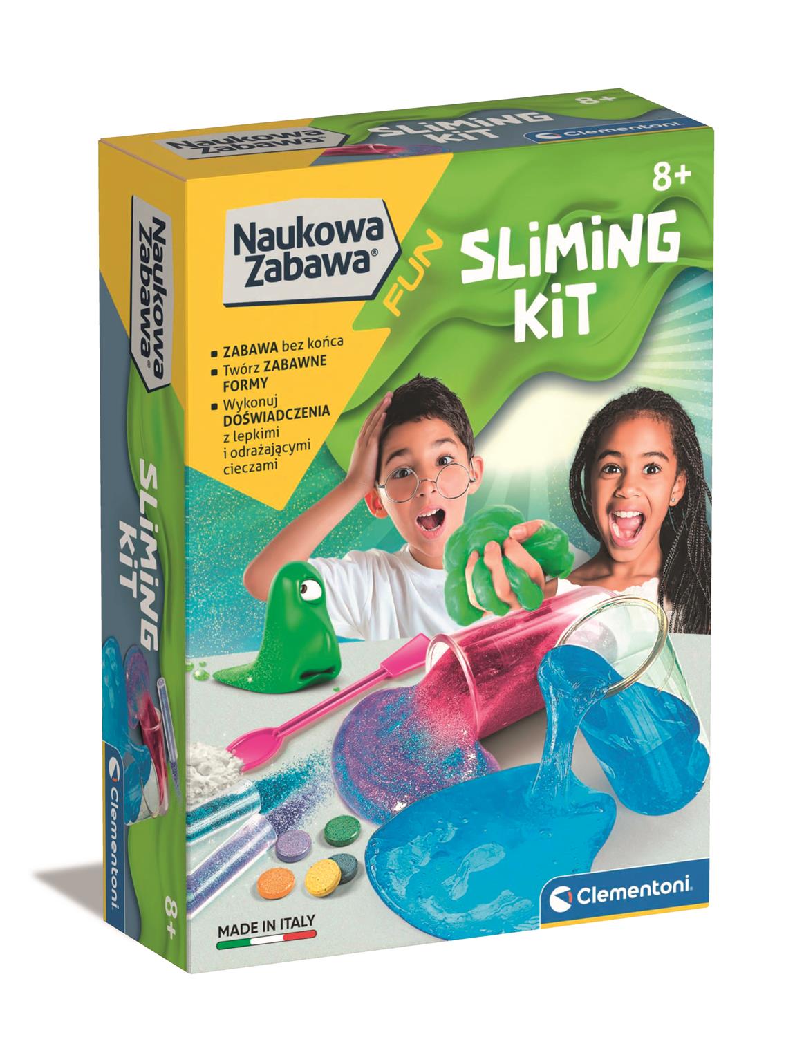 clementoni naukowa zabawa doświadczenia slime sliming kit 50722