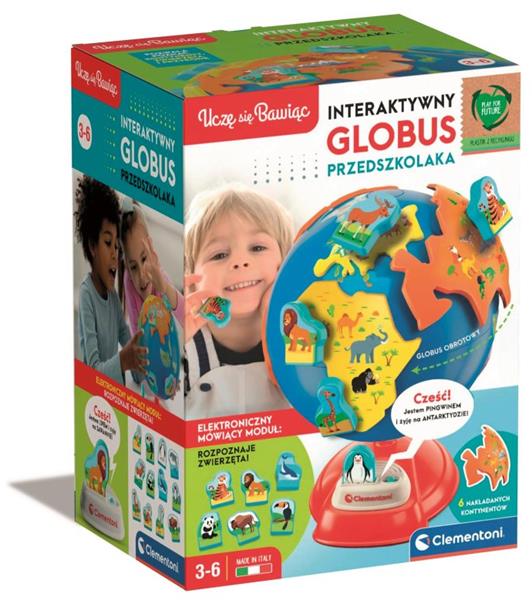 clementoni uczę się bawiąc interaktywny globus przedszkolaka 50757
