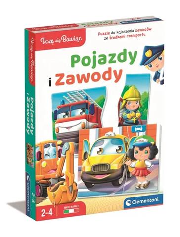 CLEMENTONI UCZĘ SIĘ BAWIĄC POJAZDY I ZAWODY 50765