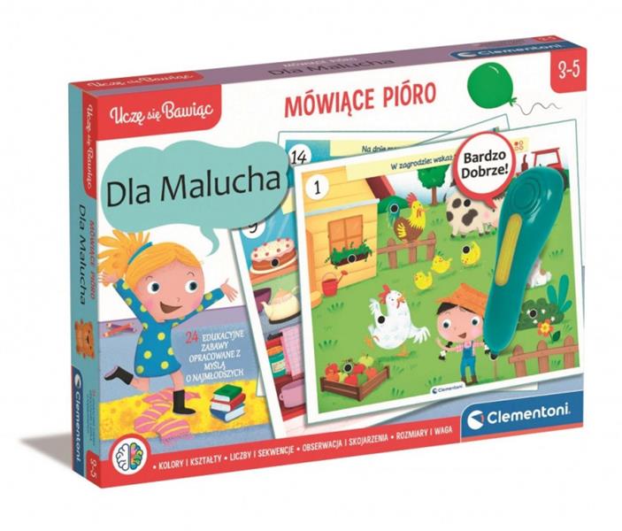 clementoni uczę się bawiąc mówiące piórodla malucha 3-5 lat 50784