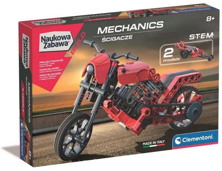 CLEMENTONI NAUKOWA ZABAWA LABORATORIUM MECHANIKI ŚCIGACZE 50789