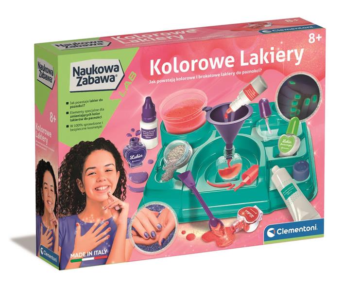 clementoni naukowa zabawa kolorowe lakiery 50793