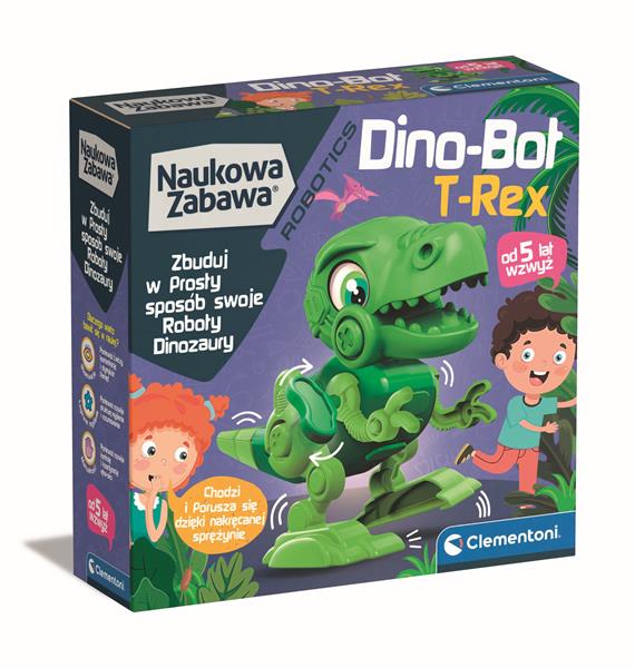clementoni robotics naukowa zabawa dino-bot t-rex 50795