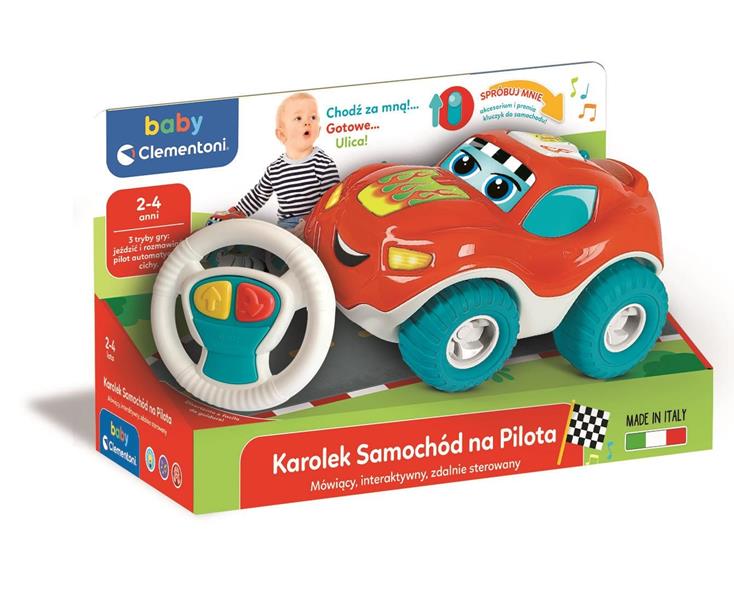 clementoni baby karolek, mówiący samochód na pilota 50803
