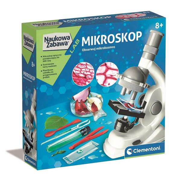 clementoni naukowa zabawa mikroskop obserwuj mikrokosmos 50806