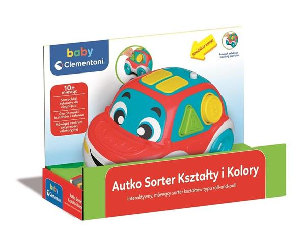 clementoni baby autko sorter kształty i kolory 50808