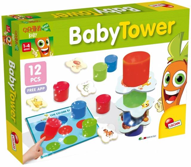 lisciani carotina baby tower 47468      dante