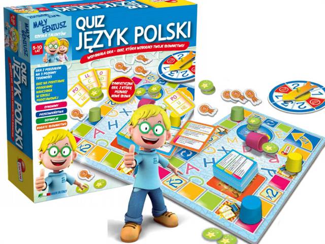 LISCIANI MAŁY GENIUSZ - QUIZ JĘZYK POLSKIP54350 DANTE