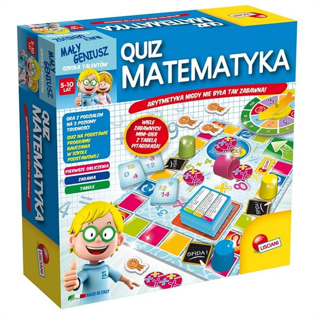 LISCIANI MAŁY GENIUSZ - QUIZ MATEMATYKA P54381 DANTE