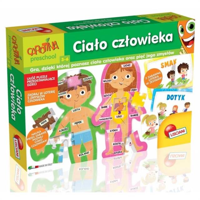 lisciani carotina ciało człowieka  dante