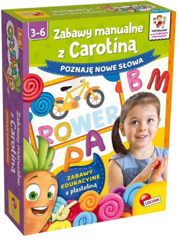 lisciani carotina zabawy manualne z carotiną - poznaje nowe słowa 85545 dante