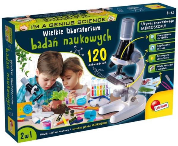 LISCIANI I'M GENIUS WIELKIE LABORATORIUM BADAŃ NAUKOWYCH 120 DOŚWIADCZEŃ DANTE  89338 DANTE