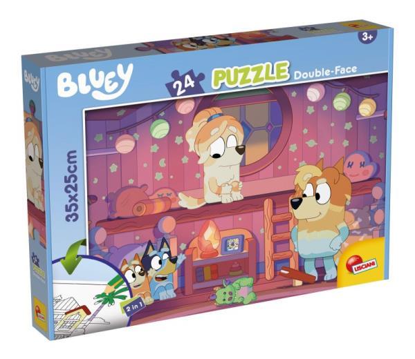 LISCIANI PUZZLE DWUSTRONNE 24EL. BLUEY 35X25CM 99542 DANTE
