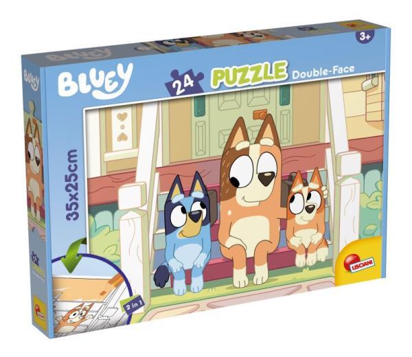 LISCIANI PUZZLE DWUSTRONNE 24EL. BLUEY  35X25CM 99559 DANTE