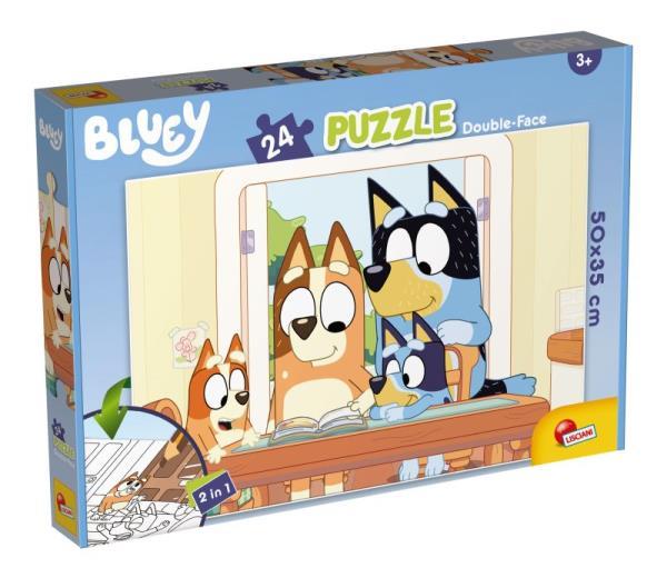 LISCIANI PUZZLE DWUSTRONNE 24EL. BLUEY 50X35CM 99556 DANTE