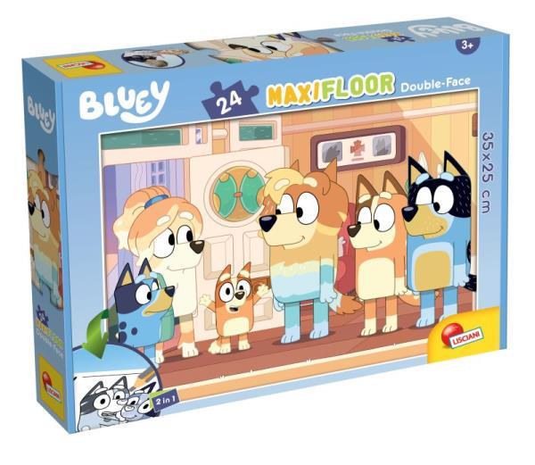 LISCIANI PUZZLE DWUSTRONNE 24EL. MAXI BLUEY 75X50CM 99580 DANTE