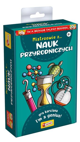LISCIANI I'M GENIUS TALENT SCHOOL MISTRZOWIE Z NAUK PRZYRODNICZYCH GRA KARCIANA 92451 DANTE