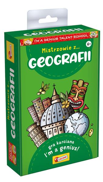 LISCIANI I'M GENIUS TALENT SCHOOL MISTRZOWIE Z GEOGRAFII GRA KARCIANA 92307 DANTE