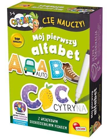 lisciani carotina cię nauczy! mój pierwszy alfabet 102341 dante