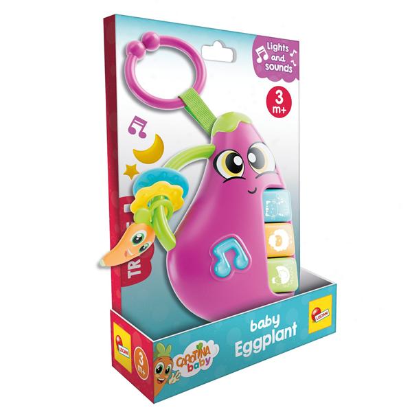 CAROTINA BABY ZABAWKA ELEKTRONICZNA Z GRZECHOTKĄ BAKŁAŻAN DANTE